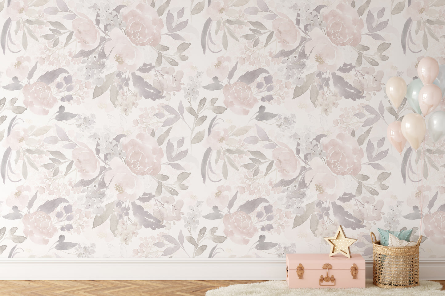 PRIM VINTAGE S Wallpaper | Removable Pre-pasted Floral Wallpaper 0156 S