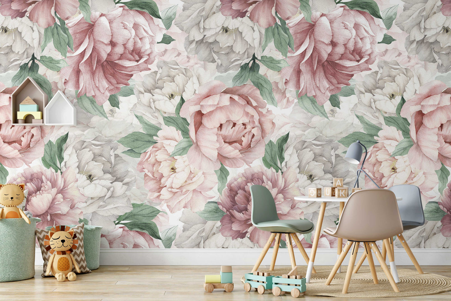 RACHEL Wallpaper | Peel and Stick Removable Floral Wallpaper 0127
