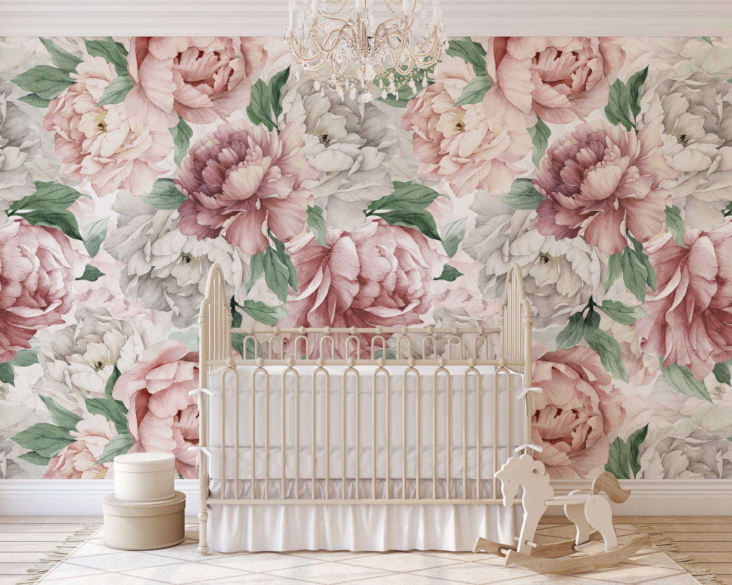 RACHEL Wallpaper | Peel and Stick Removable Floral Wallpaper 0127