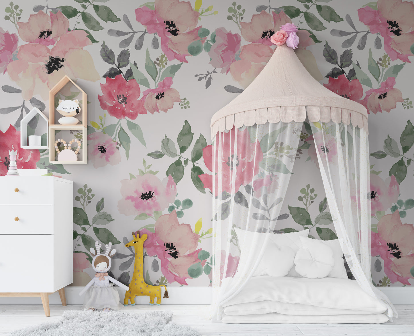 CAMRYN Wallpaper | Removable Pre-pasted Floral Wallpaper 0207