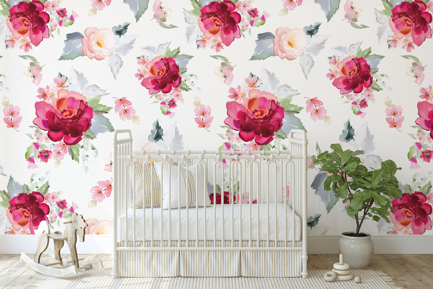 FATIMA Wallpaper | Peel and Stick Removable Floral Wallpaper 0209