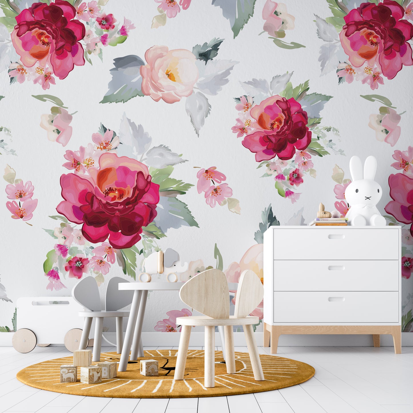 FATIMA Wallpaper | Peel and Stick Removable Floral Wallpaper 0209