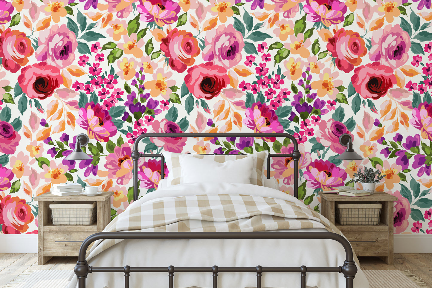 MALENA Wallpaper | Removable Pre-pasted Floral Wallpaper 0211