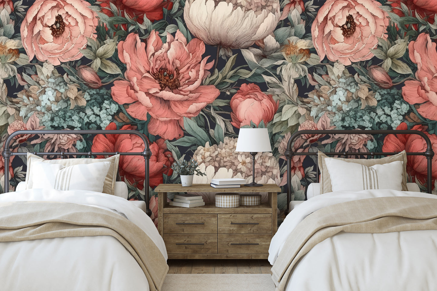 EVERLEE Wallpaper | Peel and Stick Removable Floral Wallpaper 0212
