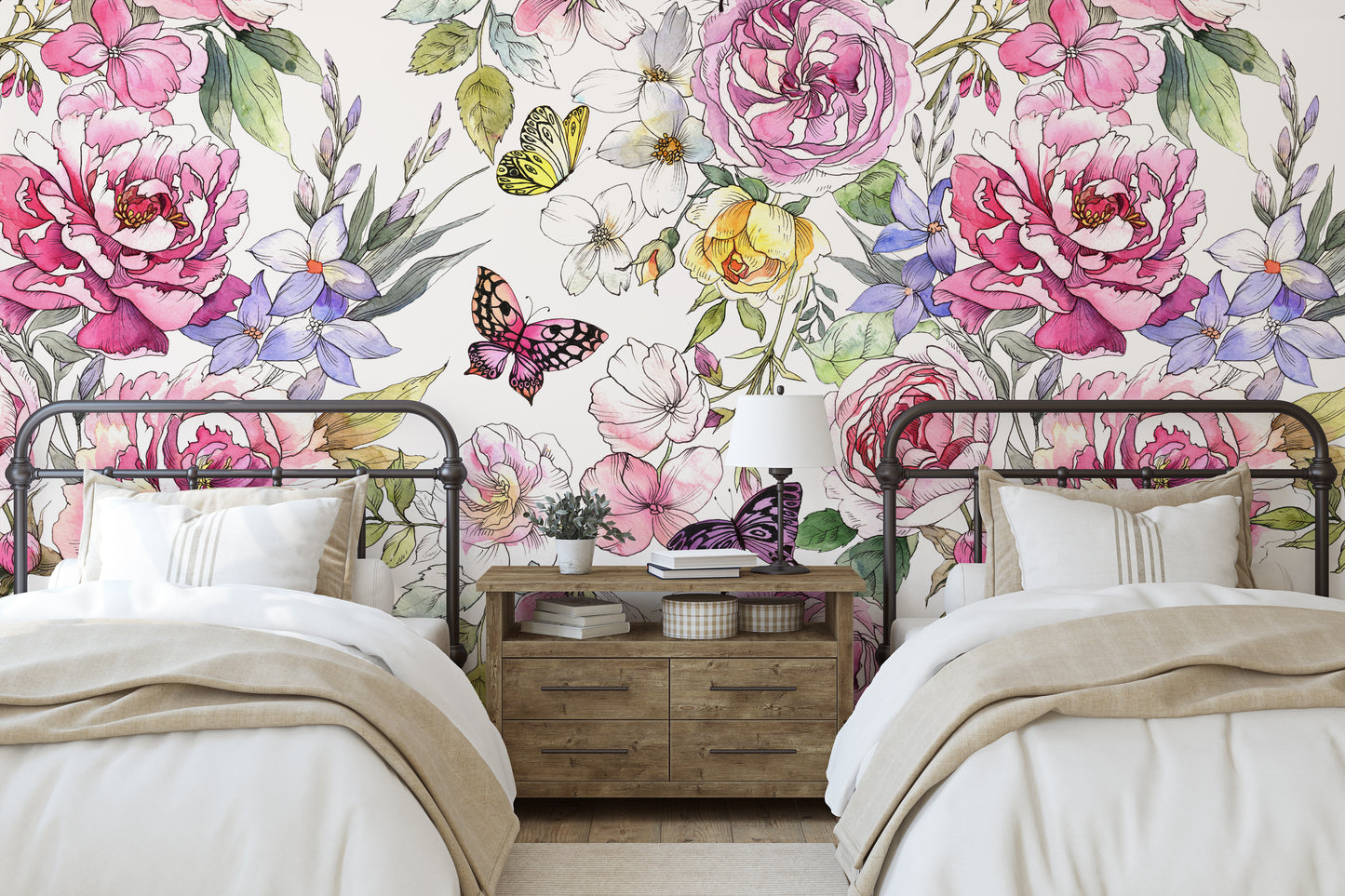 DEMI Wallpaper | Removable Pre-pasted Floral Wallpaper 0214