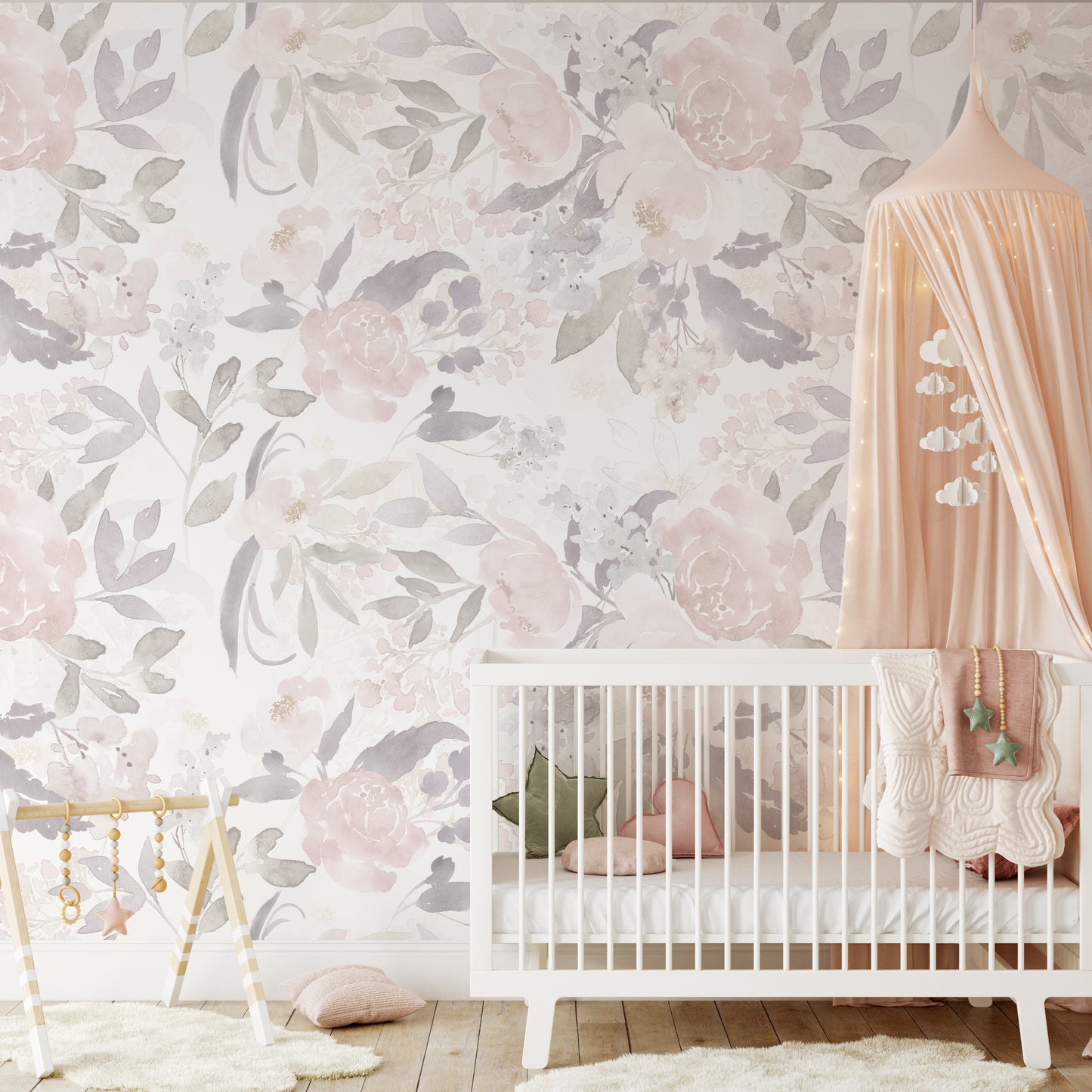 PRIM VINTAGE S Wallpaper | Removable Pre-pasted Floral Wallpaper 0156 S