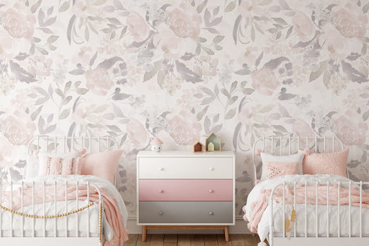PRIM VINTAGE S Wallpaper | Removable Pre-pasted Floral Wallpaper 0156 S