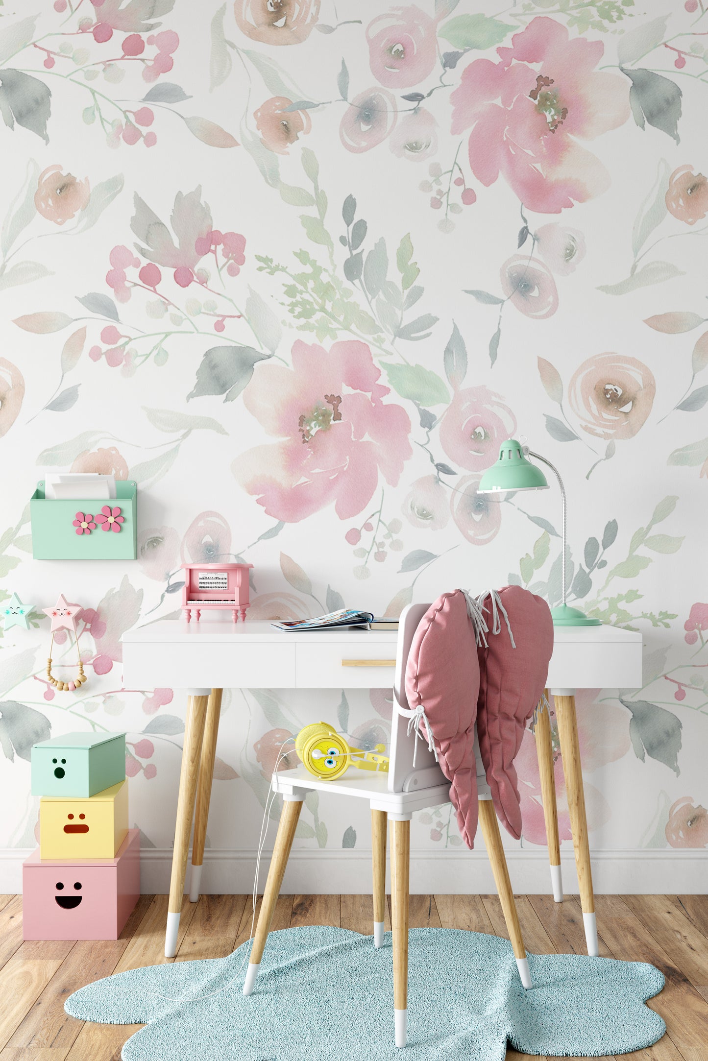 ELIZABETH Wallpaper | Removable Pre-pasted Floral Wallpaper 0133