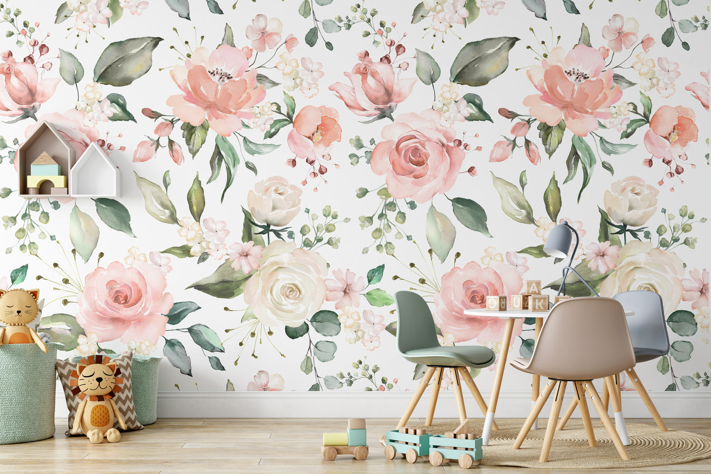 EMILY ROSE Wallpaper | Removable Pre-pasted Floral Wallpaper 0177