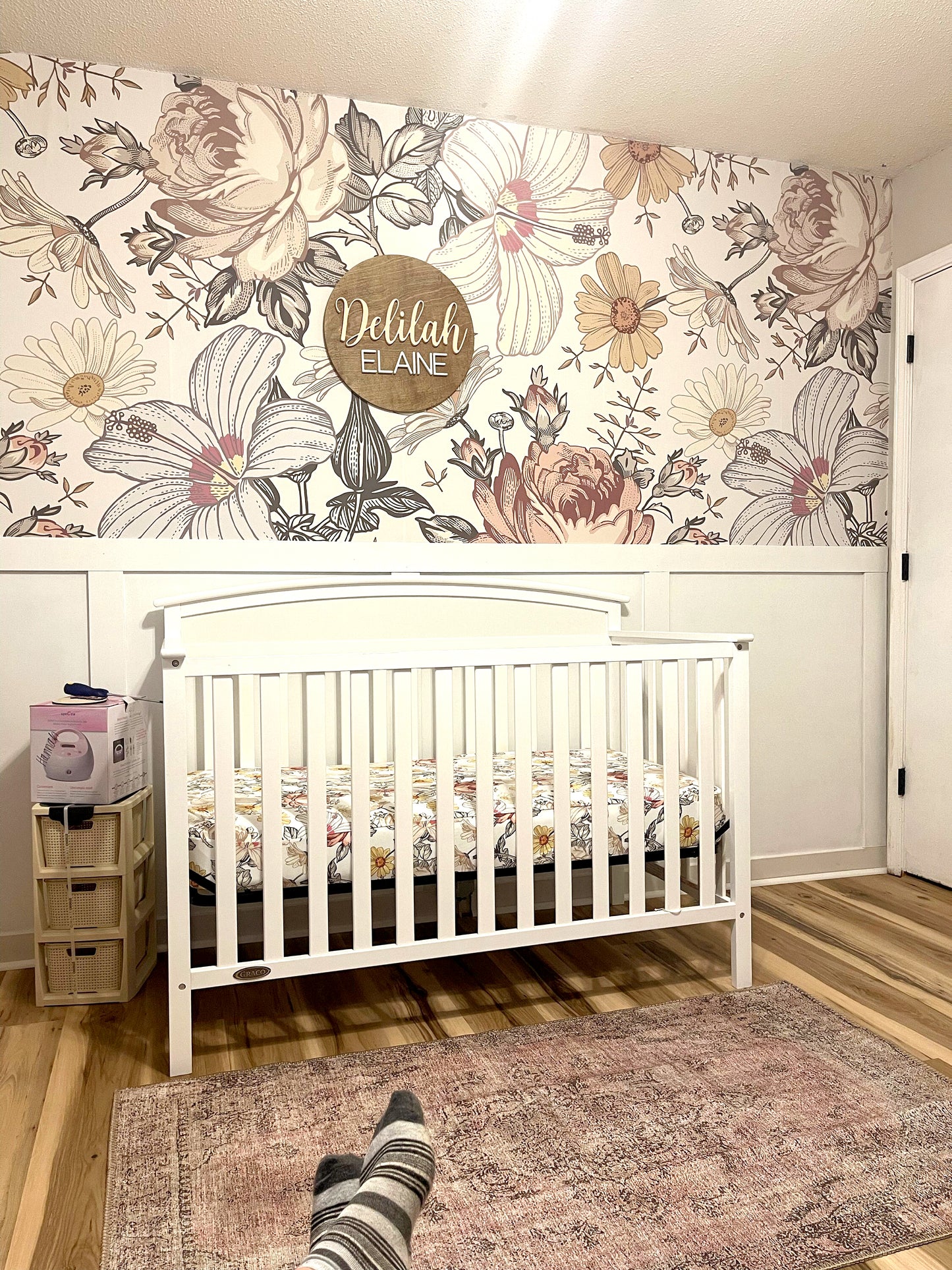 Removable Wallpaper Camila Vintage Flowers 0130L