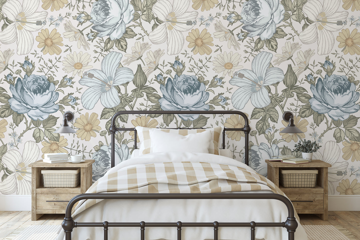 JAZMARIE Wallpaper | Peel and Stick Removable Floral Wallpaper 0135