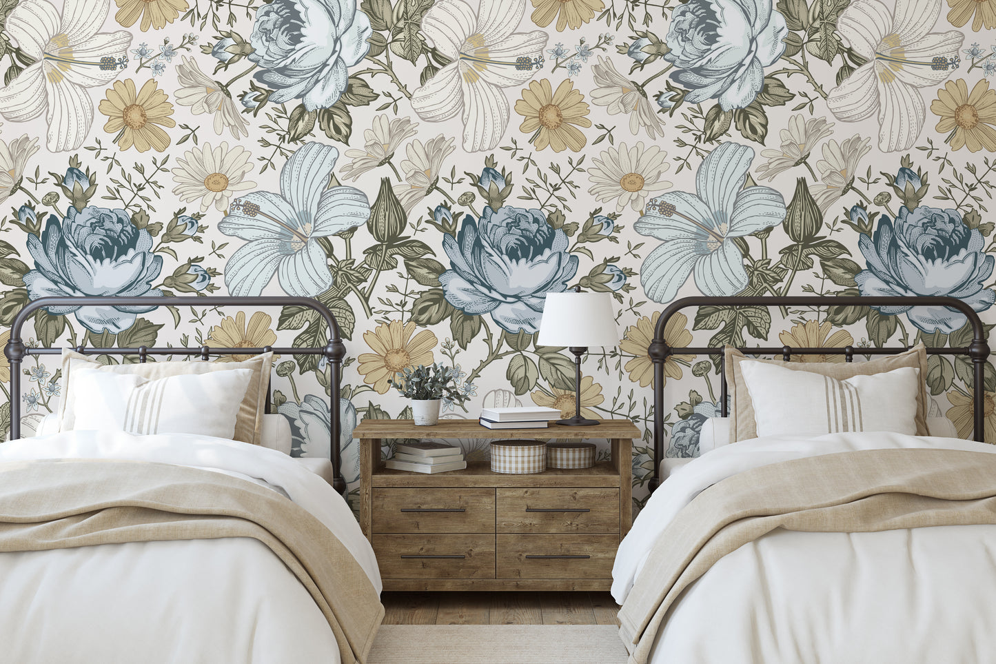 JAZMARIE Wallpaper | Removable Pre-pasted Floral Wallpaper 0135