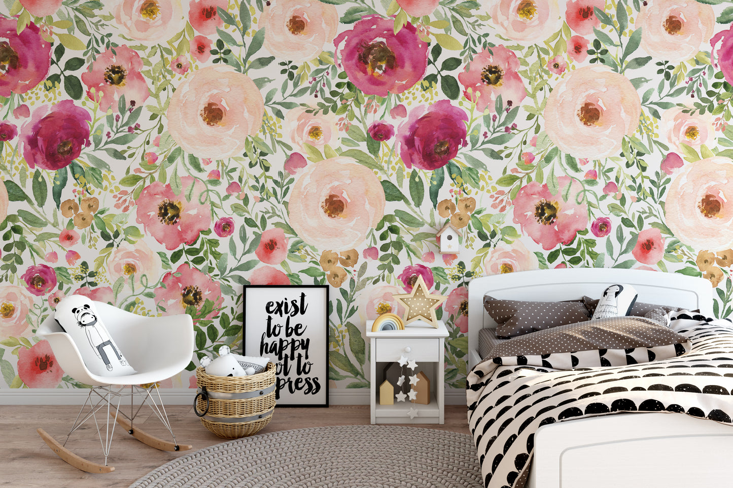 JESSICA Wallpaper | Peel and Stick Removable Floral Wallpaper 0190
