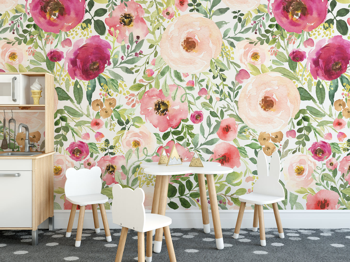 JESSICA Wallpaper | Peel and Stick Removable Floral Wallpaper 0190
