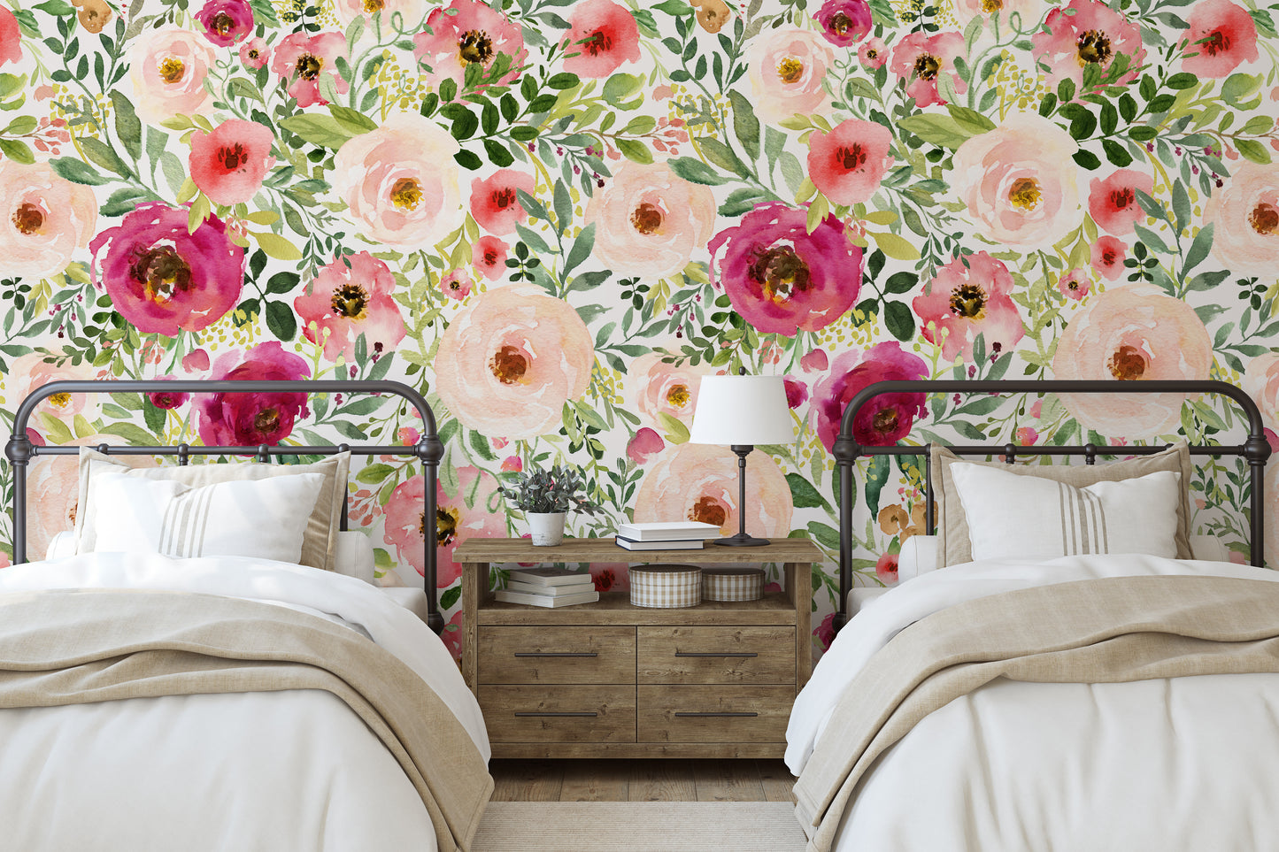 JESSICA Wallpaper | Peel and Stick Removable Floral Wallpaper 0190