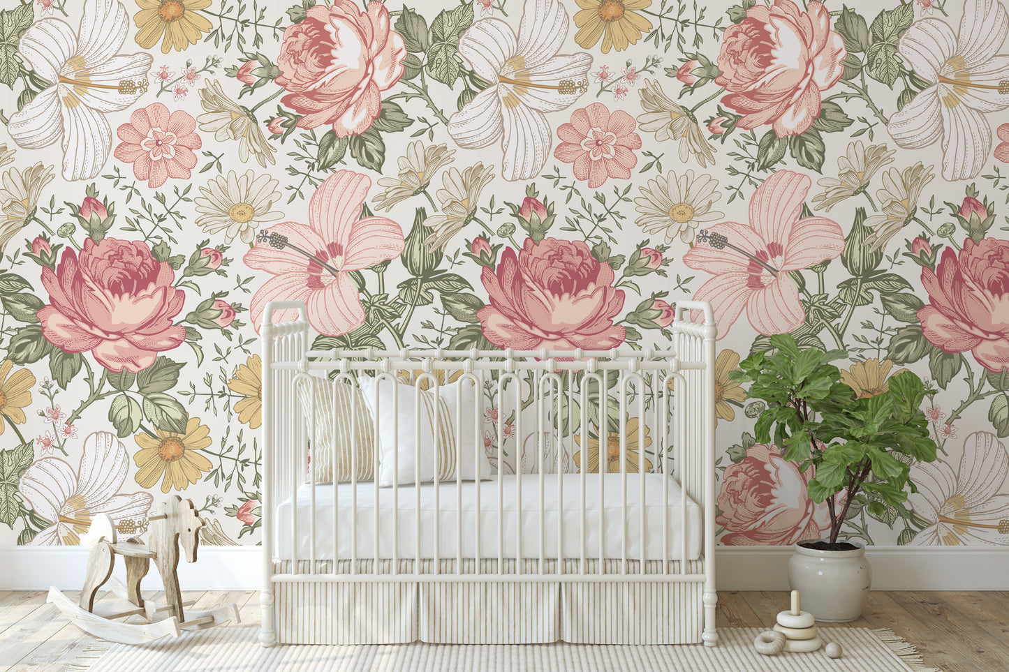 OLENA Wallpaper | Removable Pre-pasted Floral Wallpaper 0131