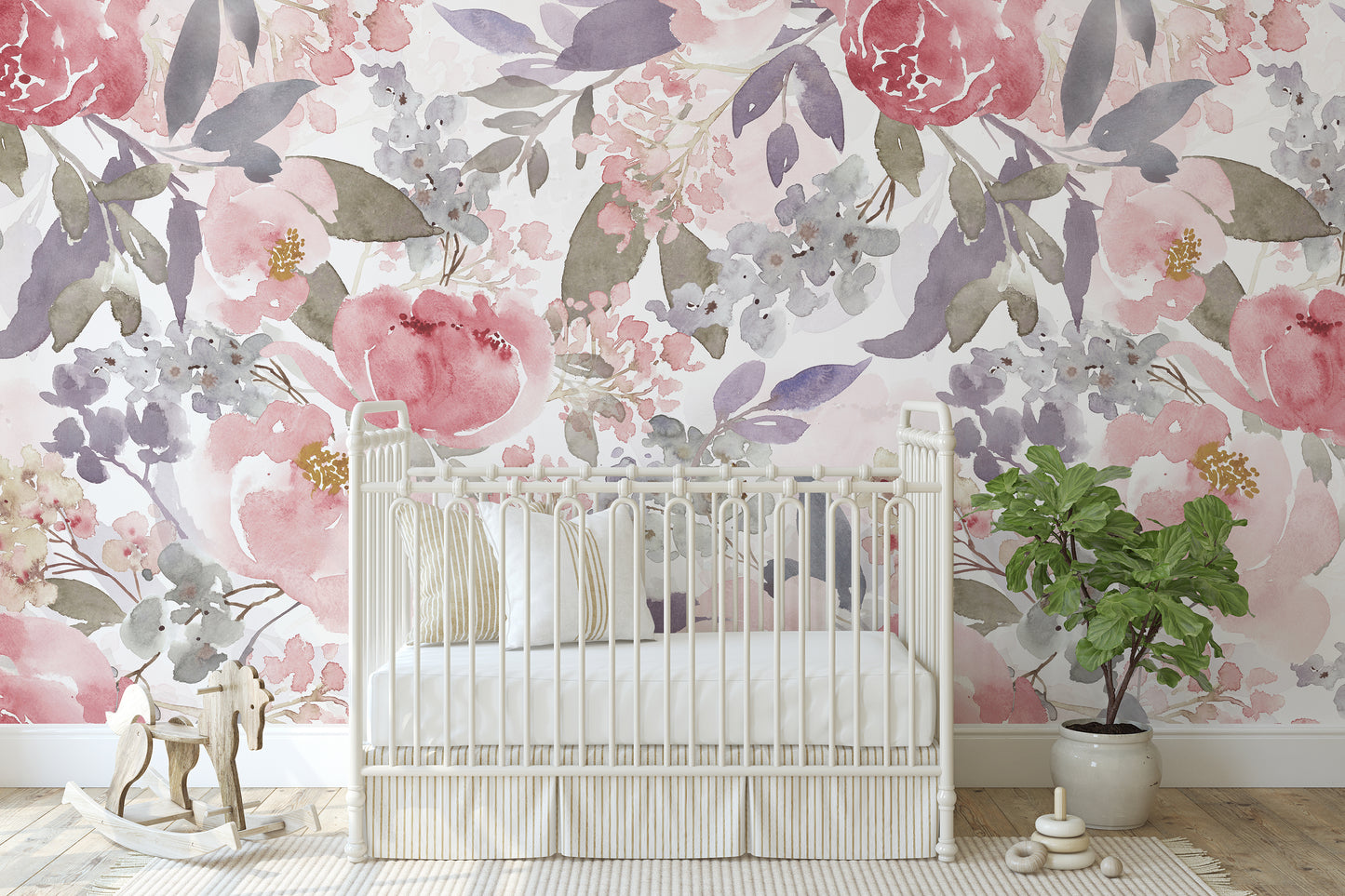 PRIM ANNE Wallpaper | Removable Pre-pasted Floral Wallpaper 0153