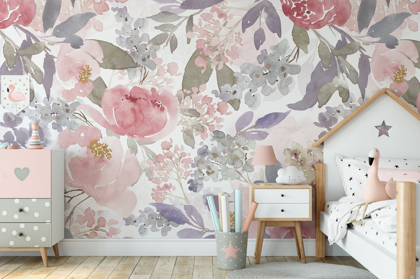 PRIM ANNE Wallpaper | Removable Pre-pasted Floral Wallpaper 0153