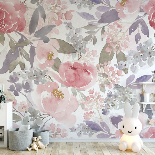 PRIM ANNE Wallpaper | Peel and Stick Removable Floral Wallpaper 0153