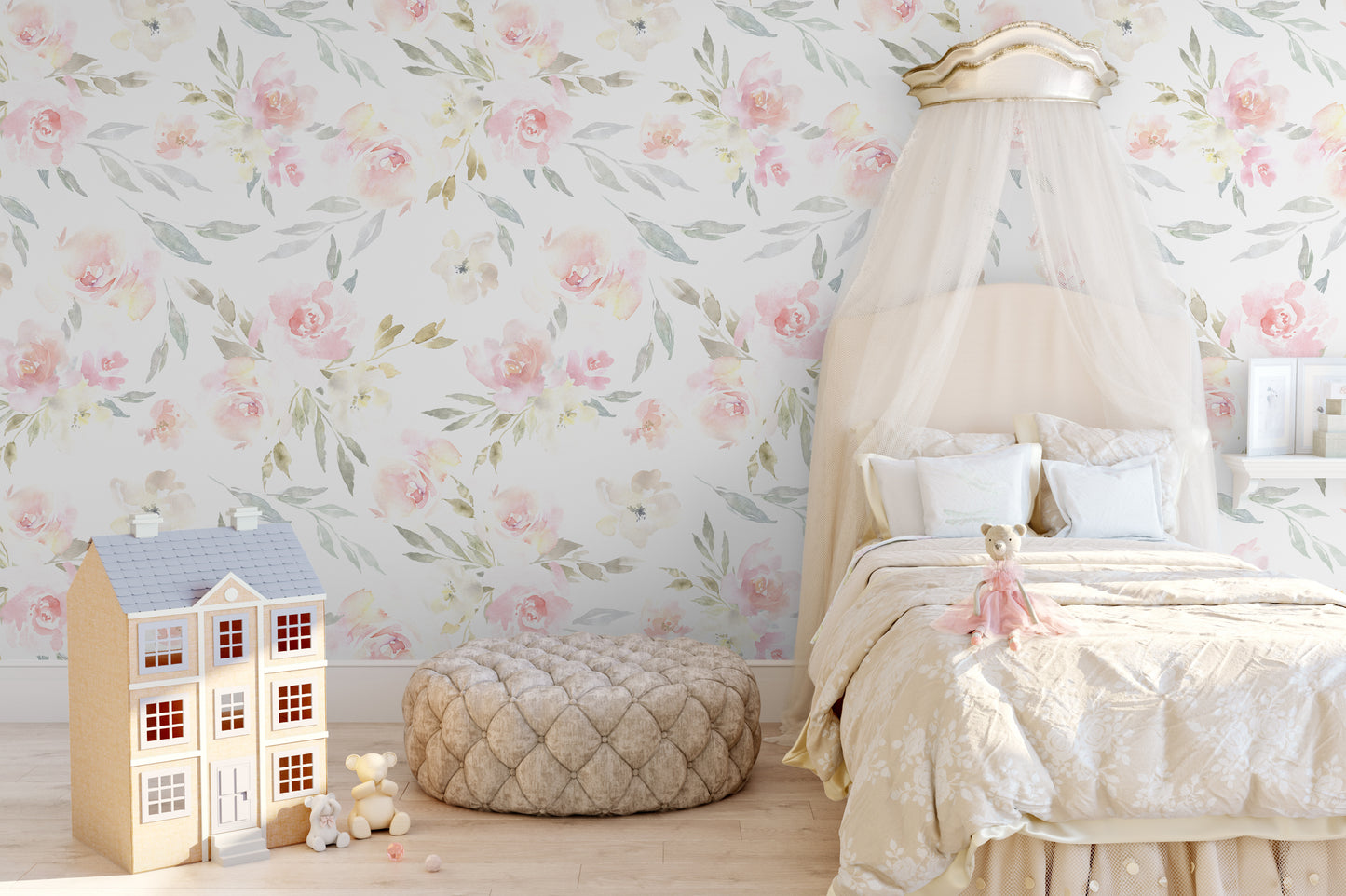 DELANEY Wallpaper | Removable Pre-pasted Floral Wallpaper 0176