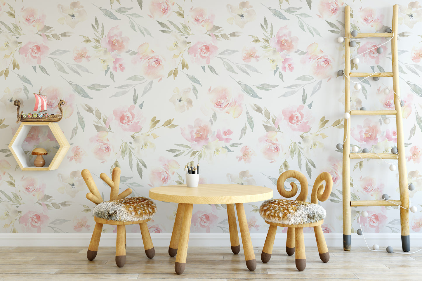 DELANEY Wallpaper | Removable Pre-pasted Floral Wallpaper 0176