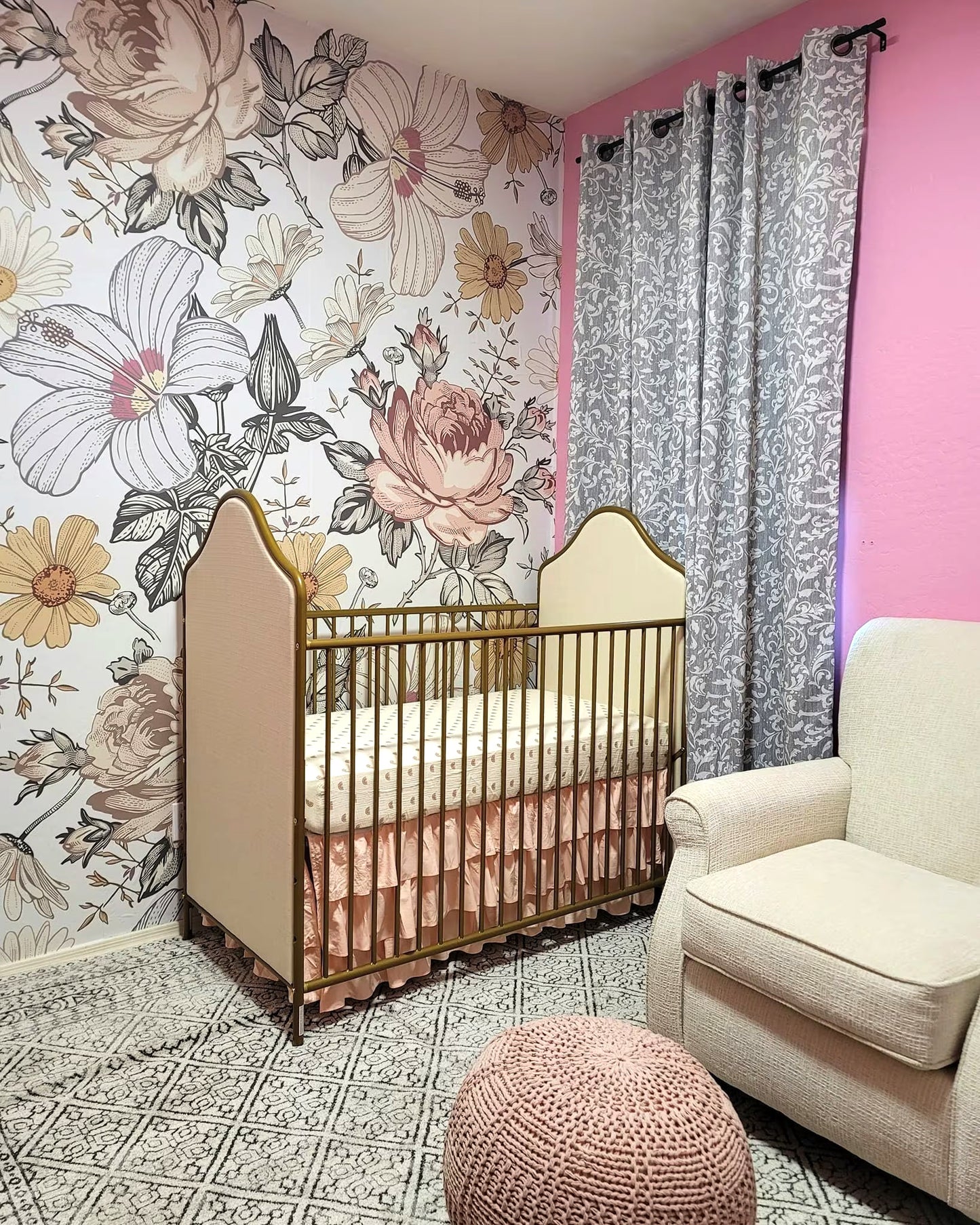 Removable Wallpaper Camila Vintage Flowers 0130L