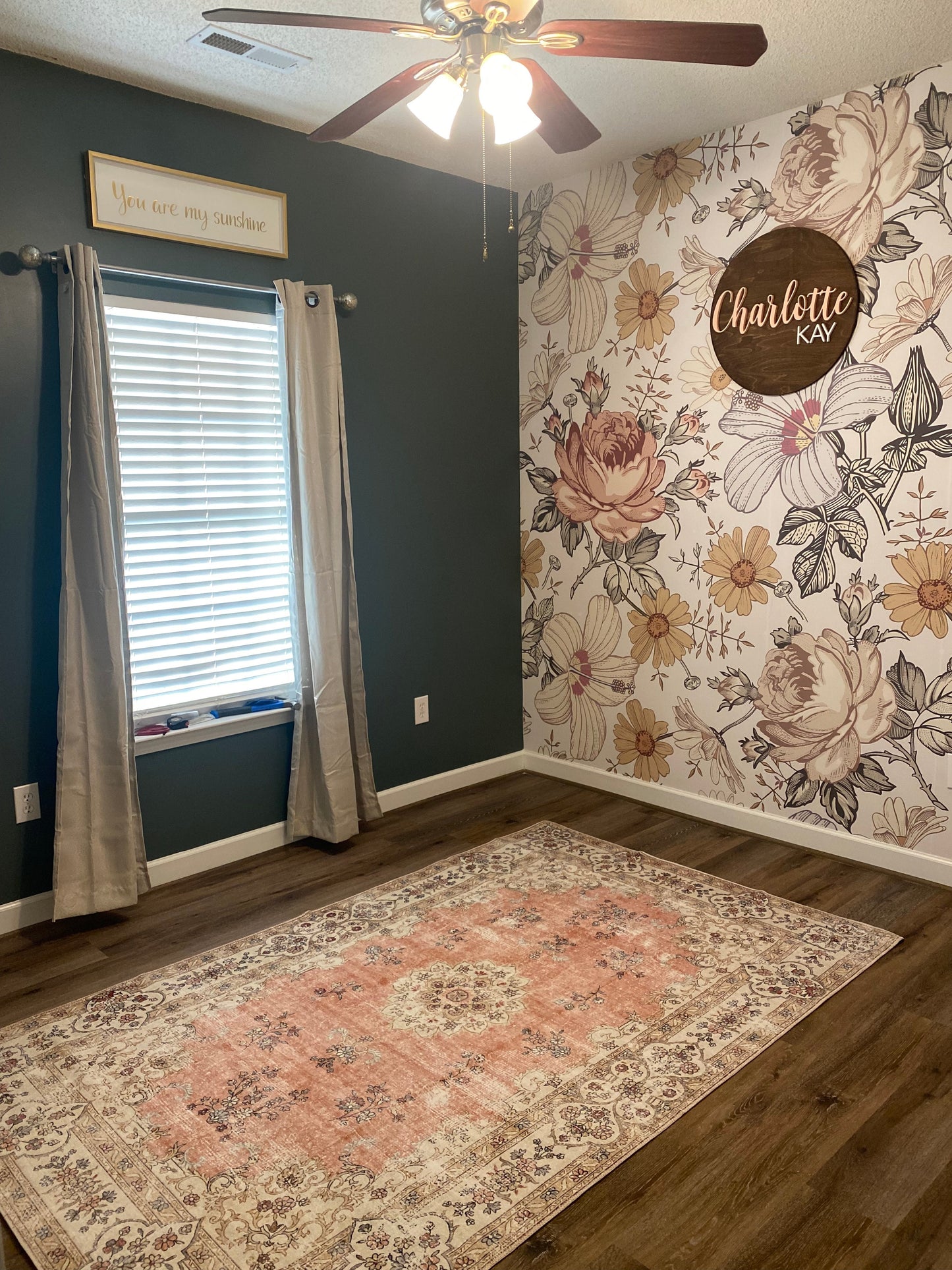 Removable Wallpaper Camila Vintage Flowers 0130L