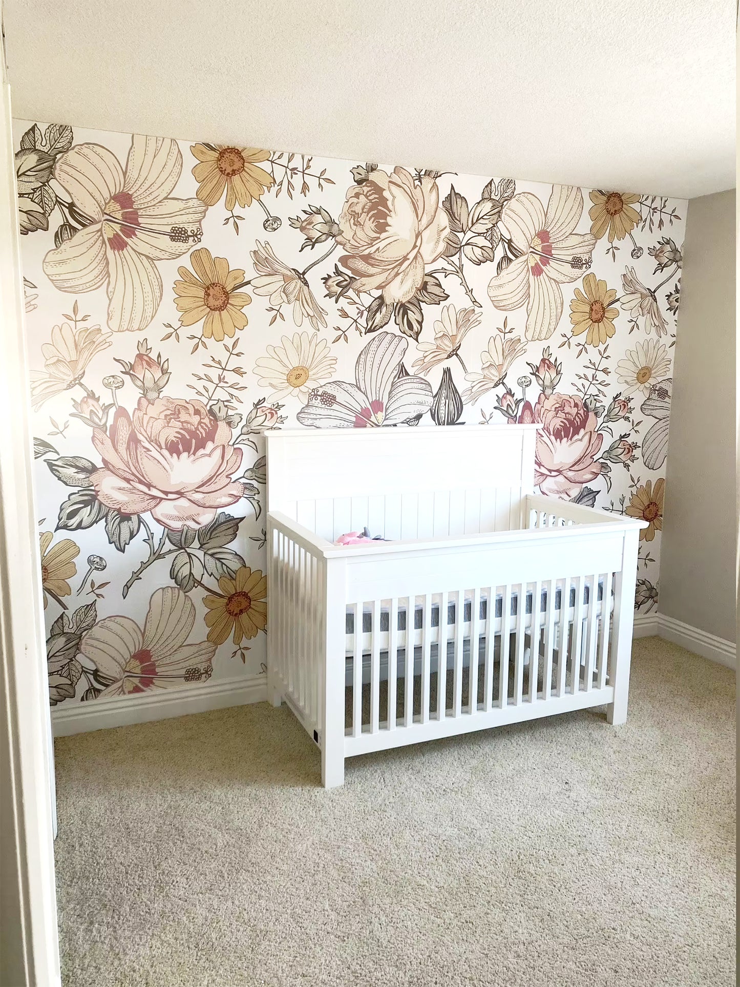 Removable Wallpaper Camila Vintage Flowers 0130L