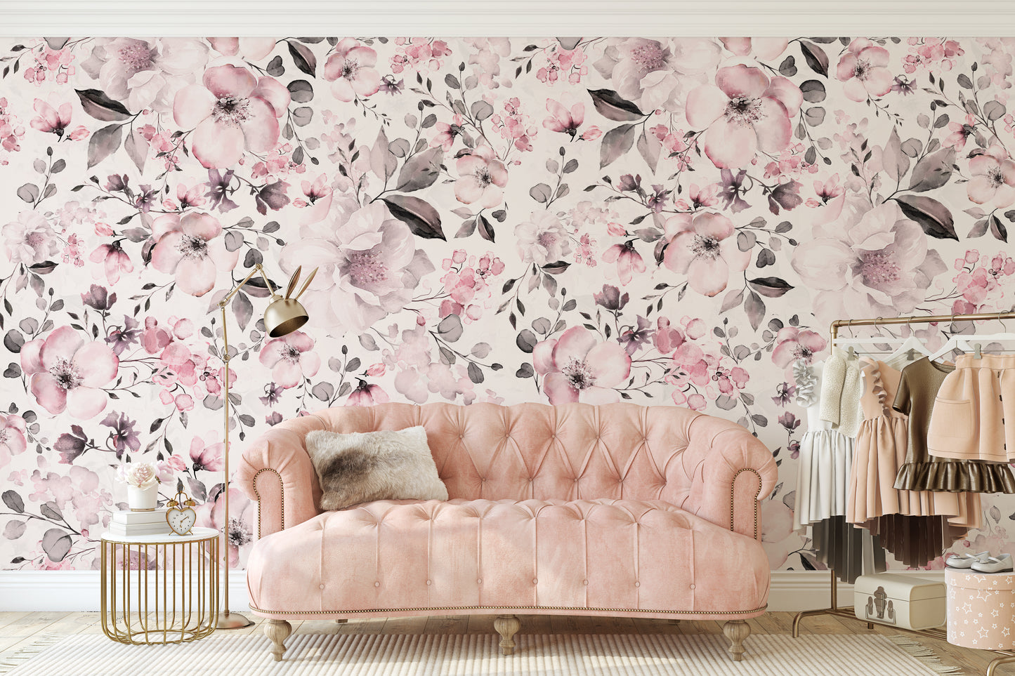 ROSIE Wallpaper | Peel and Stick Removable Floral Wallpaper 0191