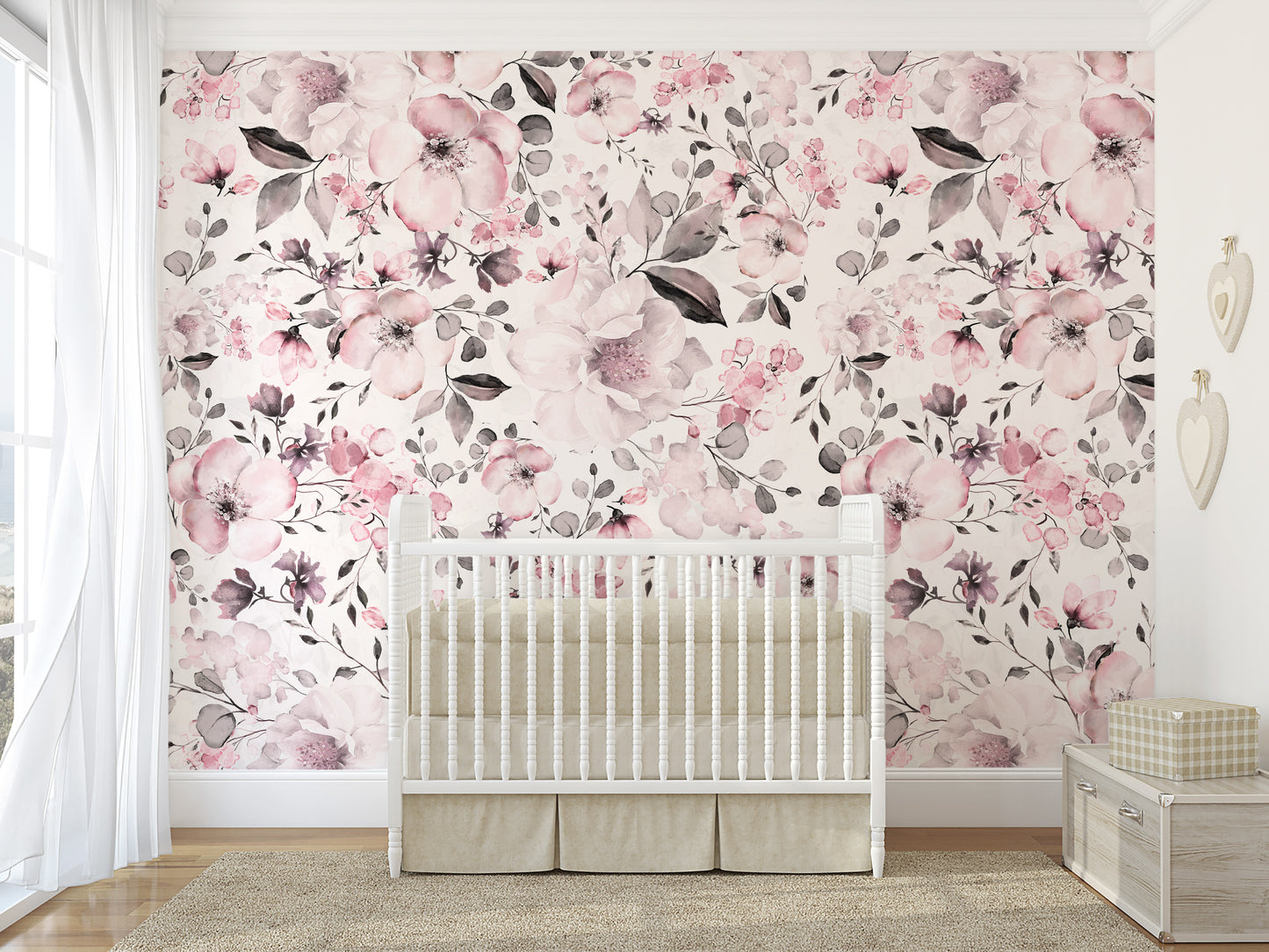 ROSIE Wallpaper | Removable Pre-pasted Floral Wallpaper 0191