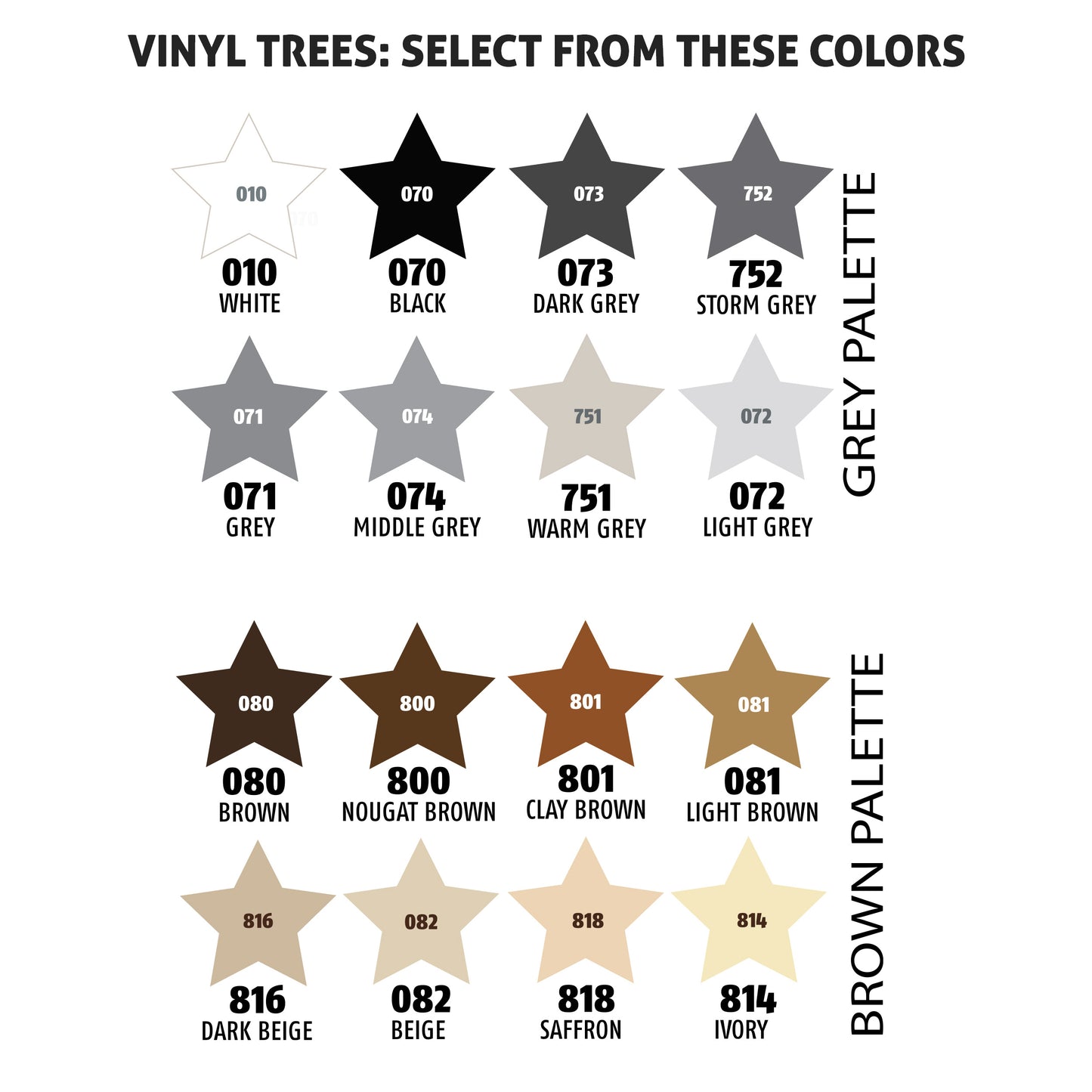 Removable Wall Decals 6 Woodland Trees Forest Decor