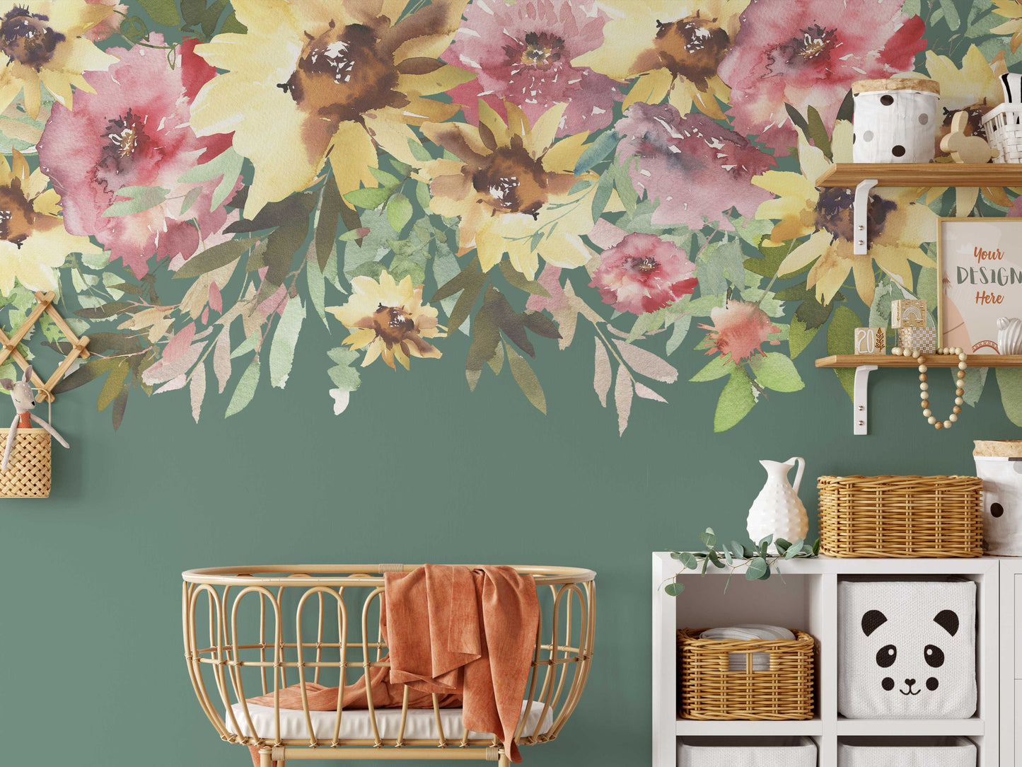 Wall Decal Border SUNNYPINK Nursery Décor