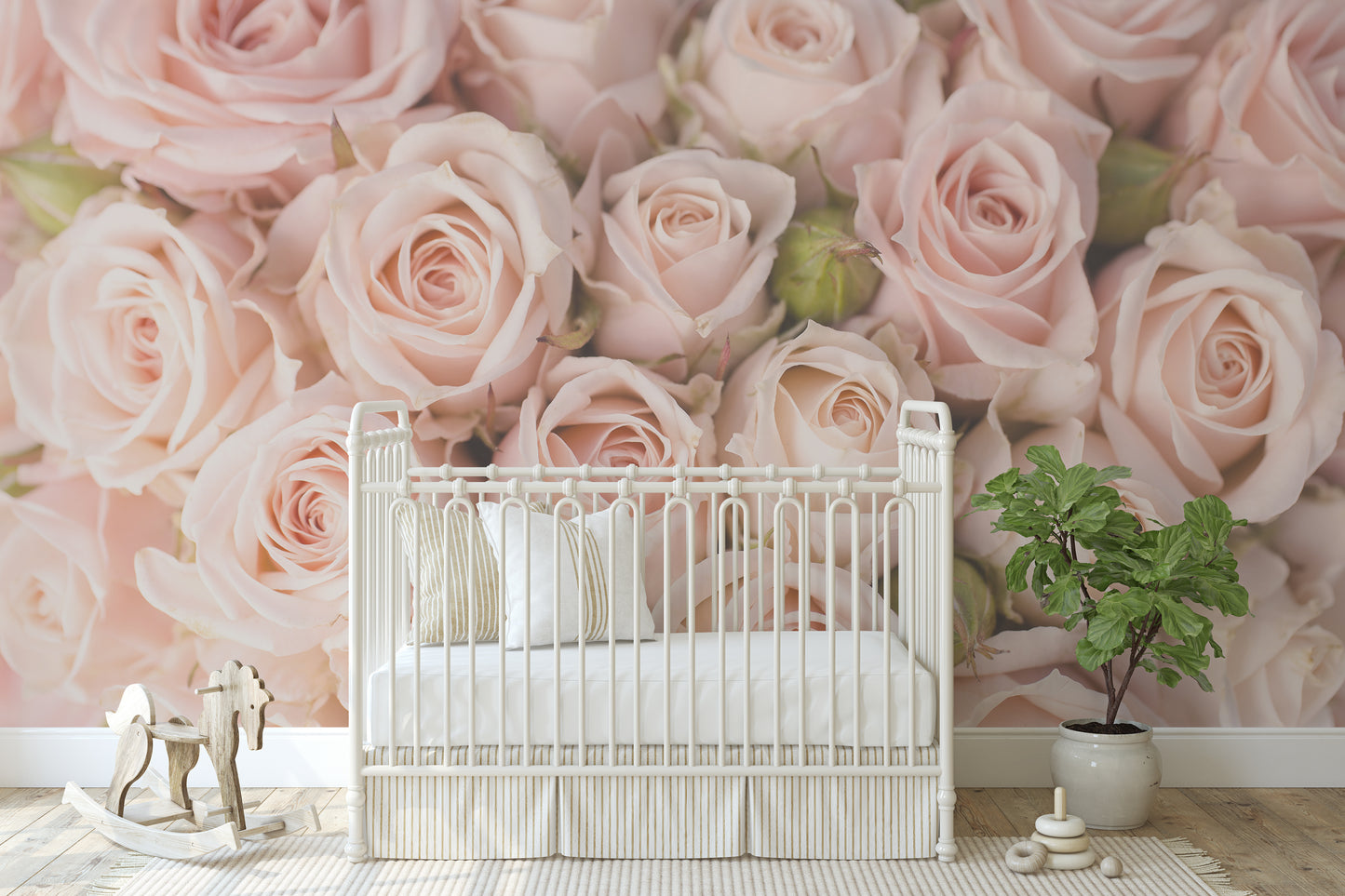 Wallpaper Photo Mural Pink Rose Buds WP100