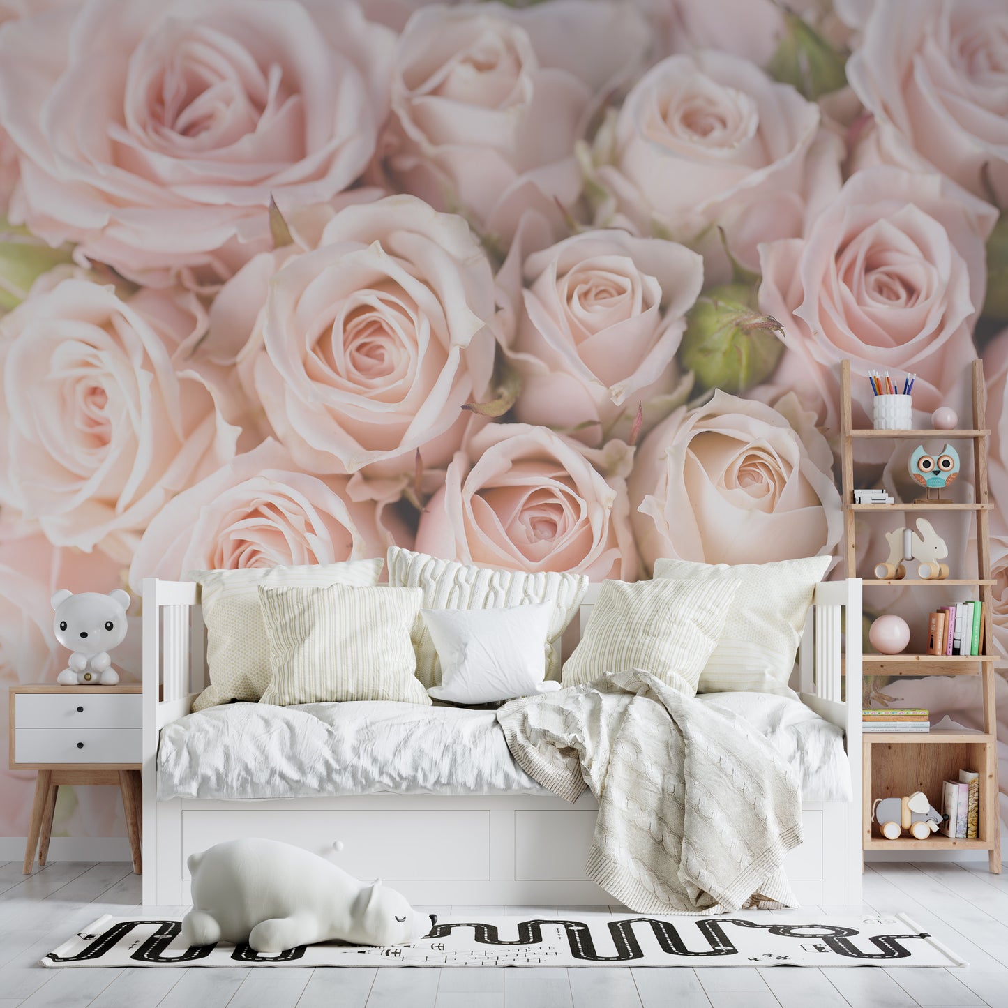 Wallpaper Photo Mural Pink Rose Buds WP100