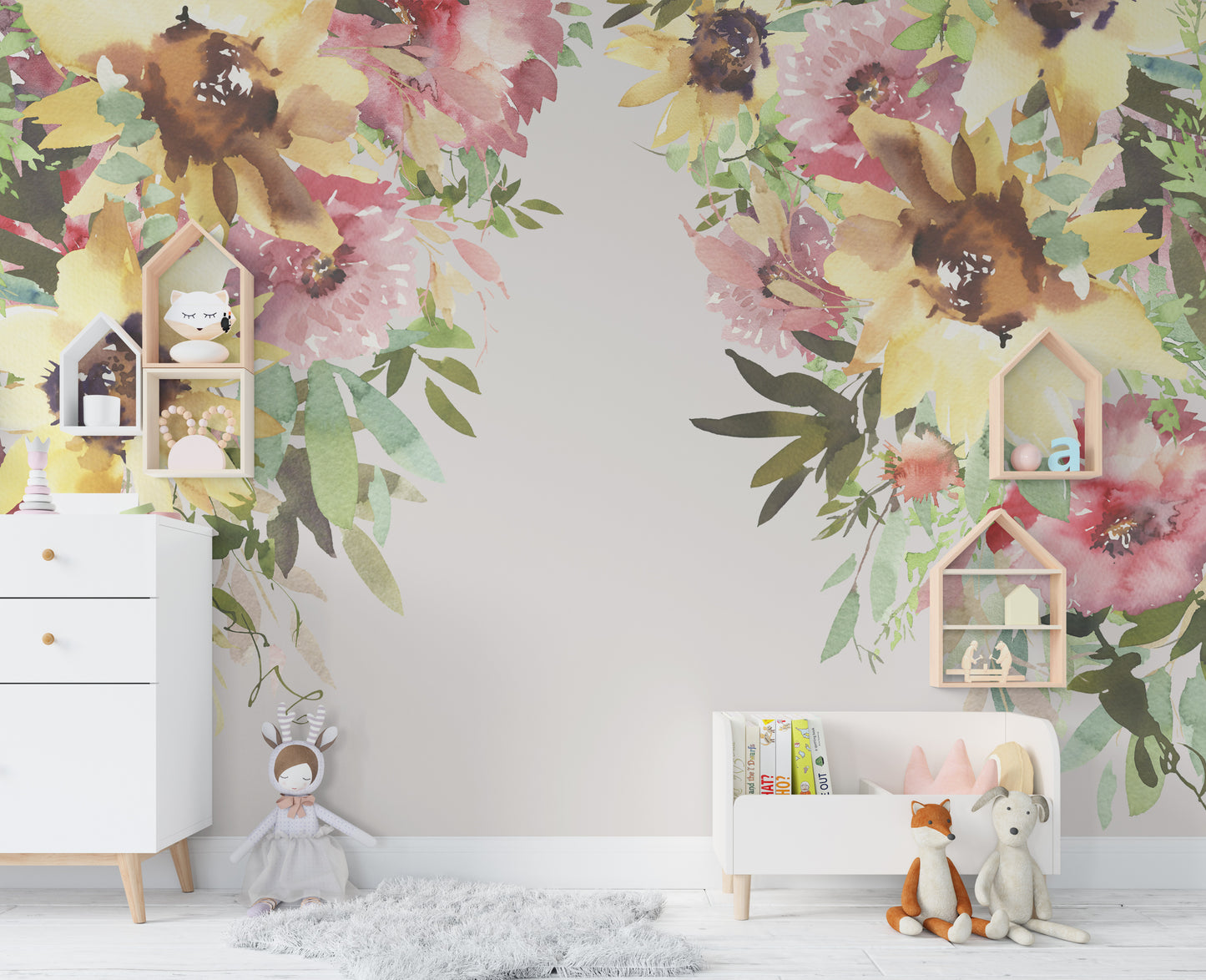 Wall Decal Corners SUNNYPINK Nursery Décor