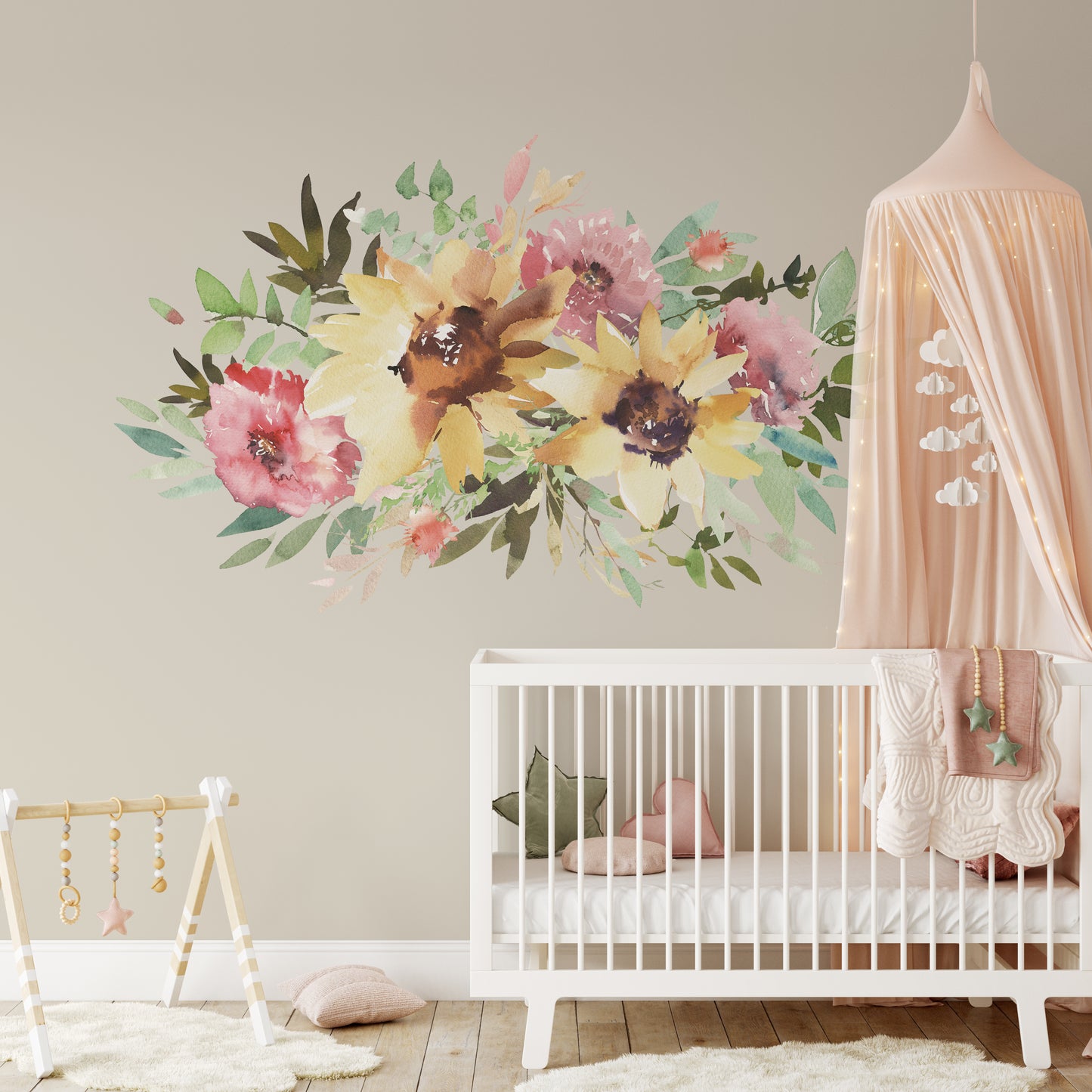 Wall Decal Bouquet SUNNYPINK Nursery Décor