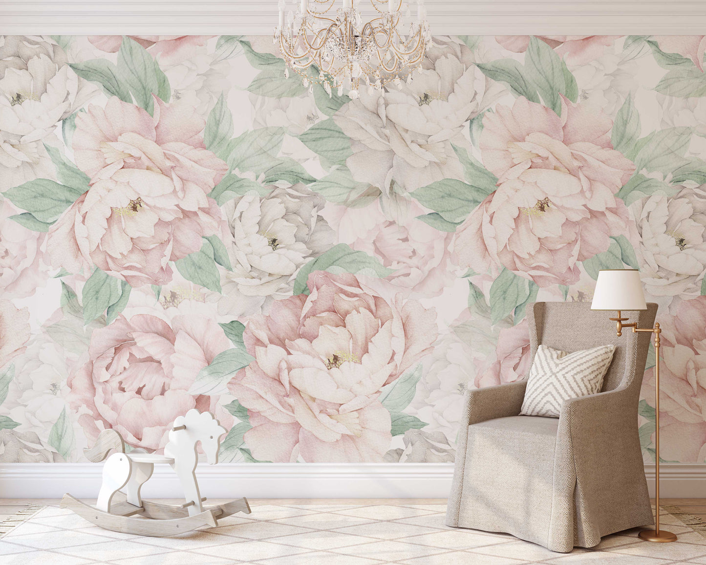 ADELINE Wallpaper | Removable Pre-pasted Floral Wallpaper 0128