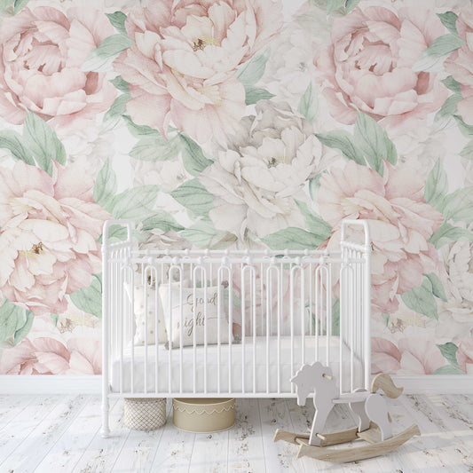 ADELINE Wallpaper | Peel and Stick Removable Floral Wallpaper 0128