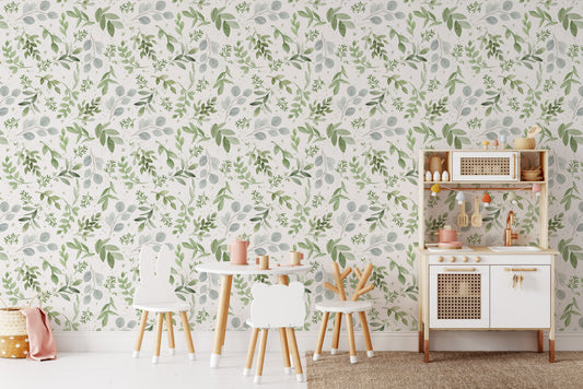 CAROLINE M Wallpaper | Peel and Stick Removable Floral Wallpaper 0160