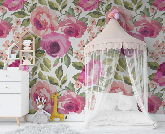 TESSA Wallpaper | Removable Pre-pasted Floral Wallpaper 0206