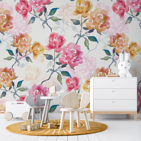 ANNALISE Wallpaper | Removable Pre-pasted Floral Wallpaper 0208