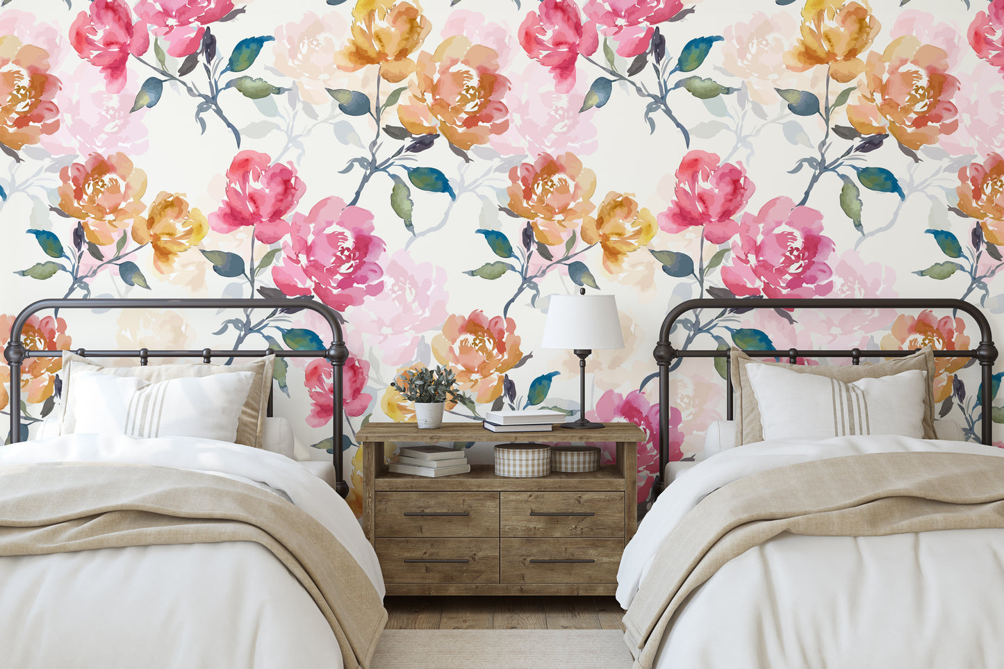 ANNALISE Wallpaper | Peel and Stick Removable Floral Wallpaper 0208