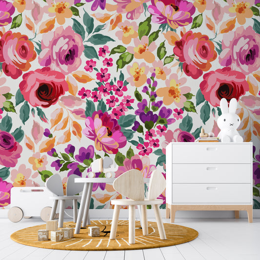 MALENA Wallpaper | Removable Pre-pasted Floral Wallpaper 0211