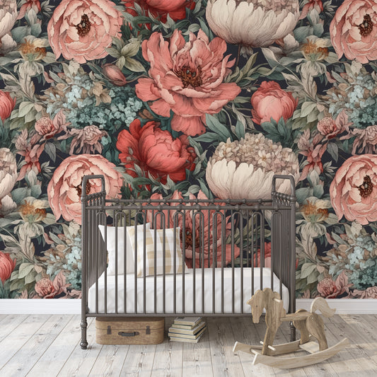 EVERLEE Wallpaper | Removable Pre-pasted Floral Wallpaper 0212