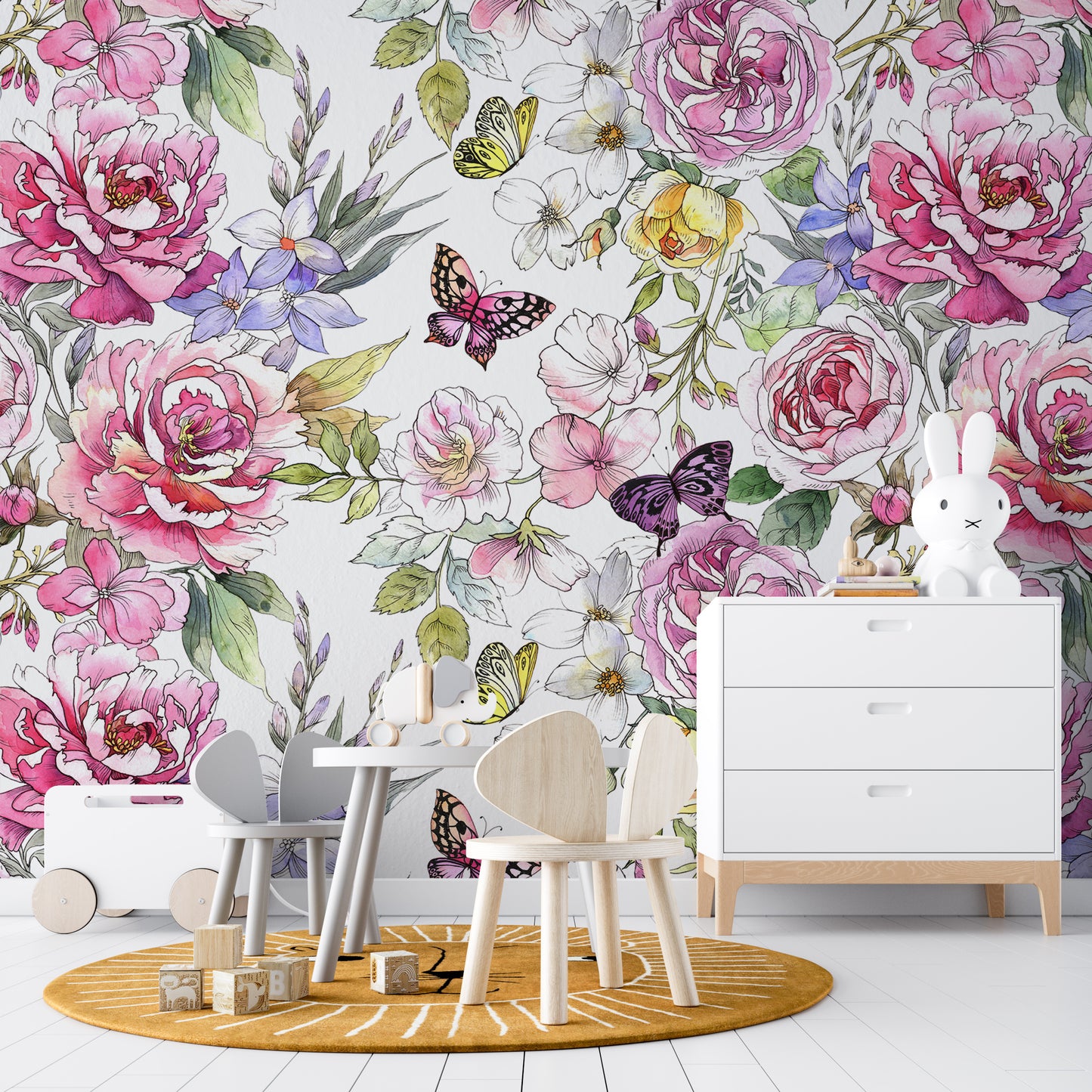 DEMI Wallpaper | Peel and Stick Removable Floral Wallpaper 0214