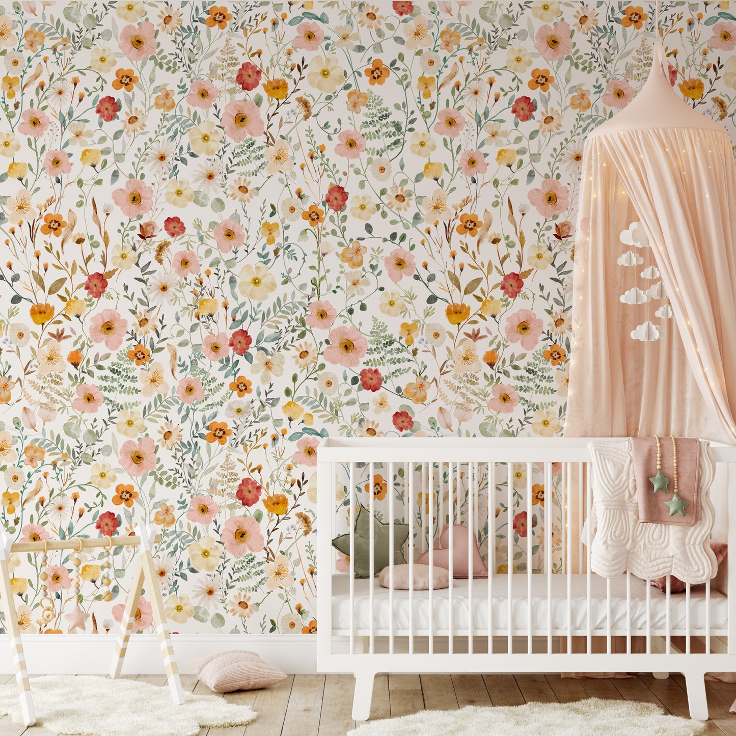 MADISON Wallpaper | Peel and Stick Removable Floral Wallpaper 0215