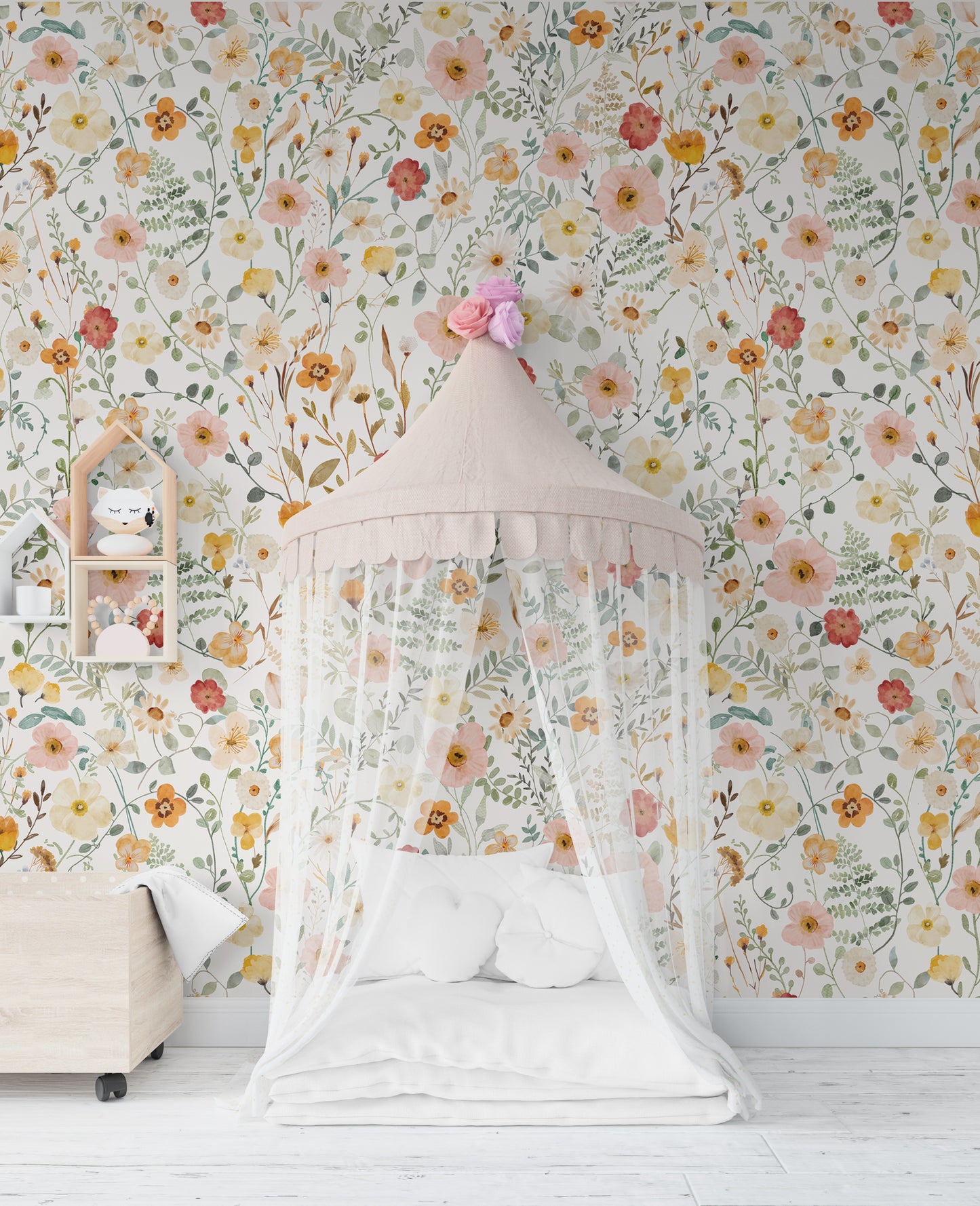 MADISON Wallpaper | Peel and Stick Removable Floral Wallpaper 0215