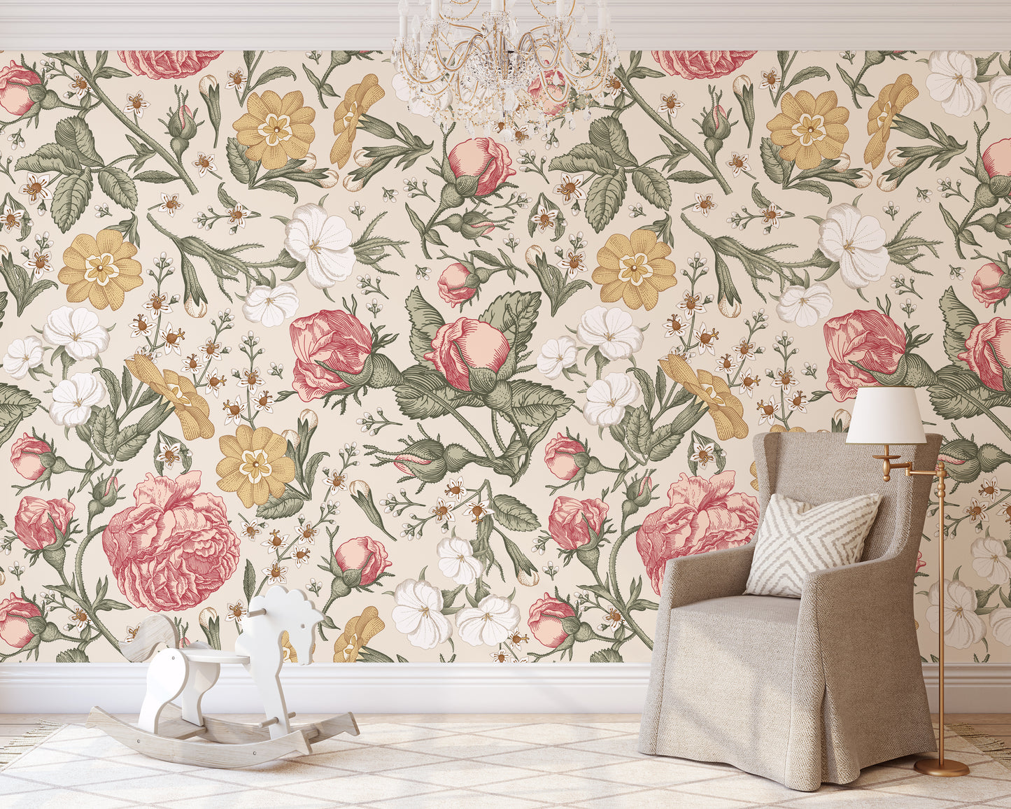 ANASTASIA Wallpaper | Removable Pre-pasted Floral Wallpaper 0174