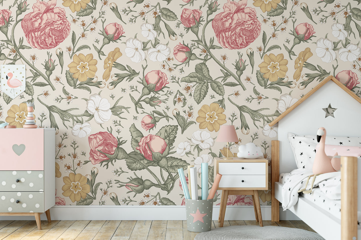 ANASTASIA Wallpaper | Removable Pre-pasted Floral Wallpaper 0174