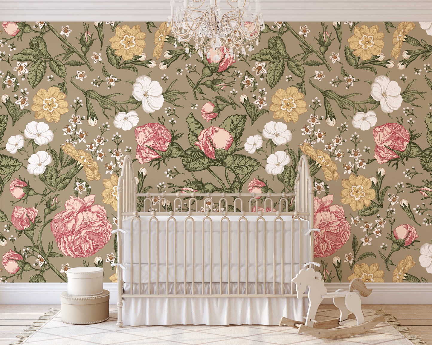 ANTONIA Wallpaper | Removable Pre-pasted Floral Wallpaper 0175